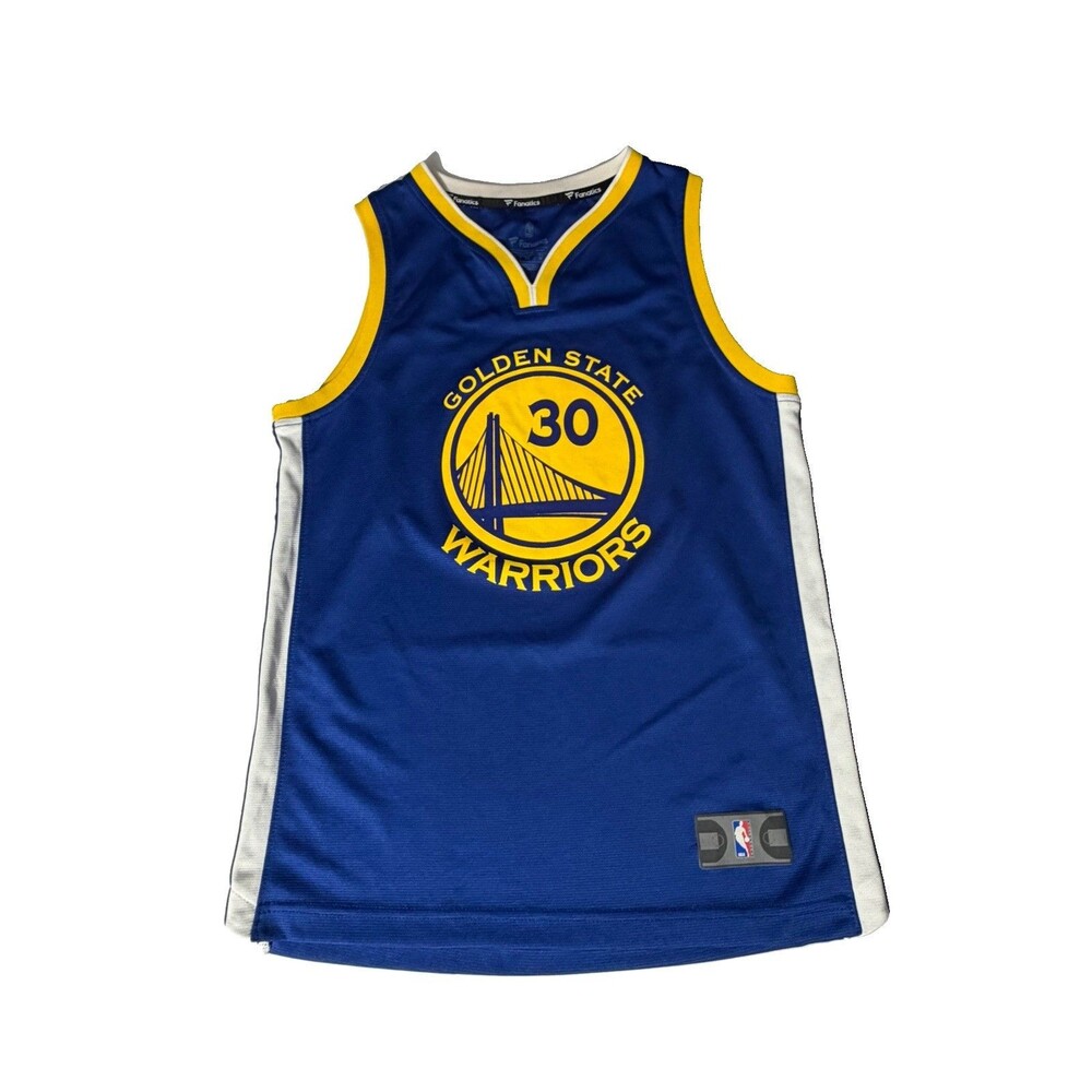 NWOT Stephen Curry Warriors #30 Youth Medium Fanatics Jersey Blue NBA